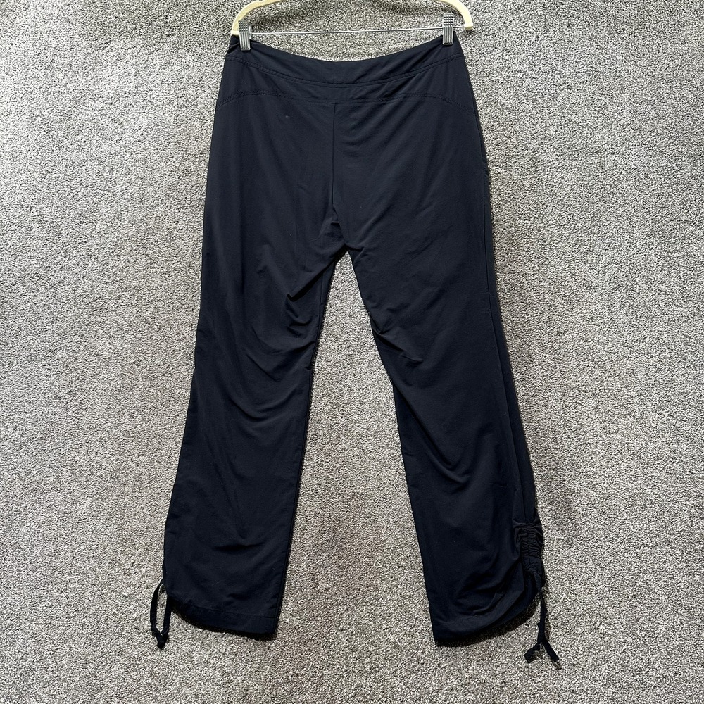 Cabela's Hiking Pants Women 8 Black Mid Rise Straight Leg Lightweight Nylon‎ - Picture 2 of 14